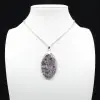 Lepidolite Oval Pendant - 0