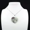 Lepidolite Heart Pendant - 0