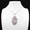Lepidolite Oval Pendant - 0