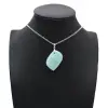 Amazonite Flame Pendant - 0