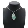 Amazonite Flame Pendant - 0