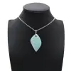 Amazonite Flame Pendant - 0