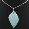 Amazonite Flame Pendant - 1