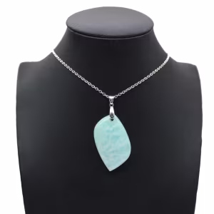 Amazonite Flame Pendant