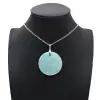 Round Amazonite Pendant - 0