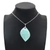 Amazonite Flame Pendant - 0