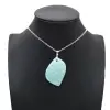 Amazonite Flame Pendant - 0