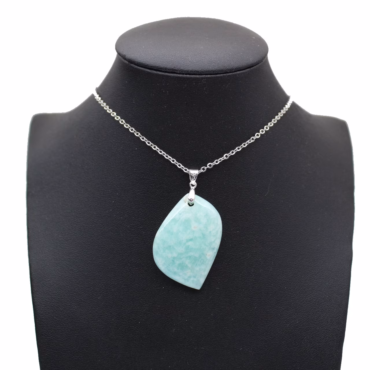 Amazonite Flame Pendant