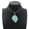 Amazonite Flame Pendant - 0