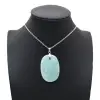 Amazonite Oval Pendant - 0