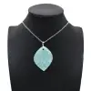 Amazonite Flame Pendant - 0