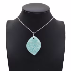 Amazonite Flame Pendant