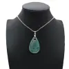 Amazonite Teardrop Pendant - 0