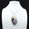 Orbicular Jasper Flame Pendant - 1