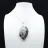Orbicular Jasper Flame Pendant