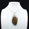 Orbicular Jasper Flame Pendant - 1