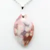 Orbicular Jasper Leaf Pendant - 2