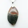 Orbicular Jasper Flame Pendant - 2