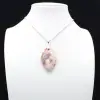 Orbicular Jasper Leaf Pendant - 0