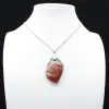 Orbicular Jasper Diamond Pendant - 3