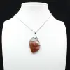 Orbicular Jasper Flame Pendant - 1