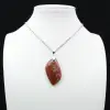 Orbicular Jasper Flame Pendant - 1