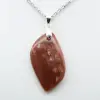 Orbicular Jasper Flame Pendant - 2