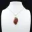 Orbicular Jasper Flame Pendant