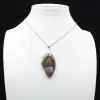Orbicular Jasper Leaf Pendant - 0