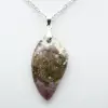 Orbicular Jasper Leaf Pendant - 2