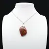 Orbicular Jasper Diamond Pendant - 7