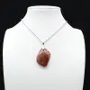 Orbicular Jasper Flame Pendant - 1