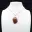 Orbicular Jasper Diamond Pendant — 7