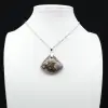 Orbicular Jasper Fan Pendant - 1