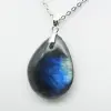 Labradorite Drop Pendant - 2