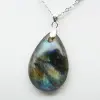Labradorite Drop Pendant - 2
