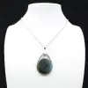 Labradorite Drop Pendant - 0