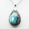 Labradorite Drop Pendant - 2