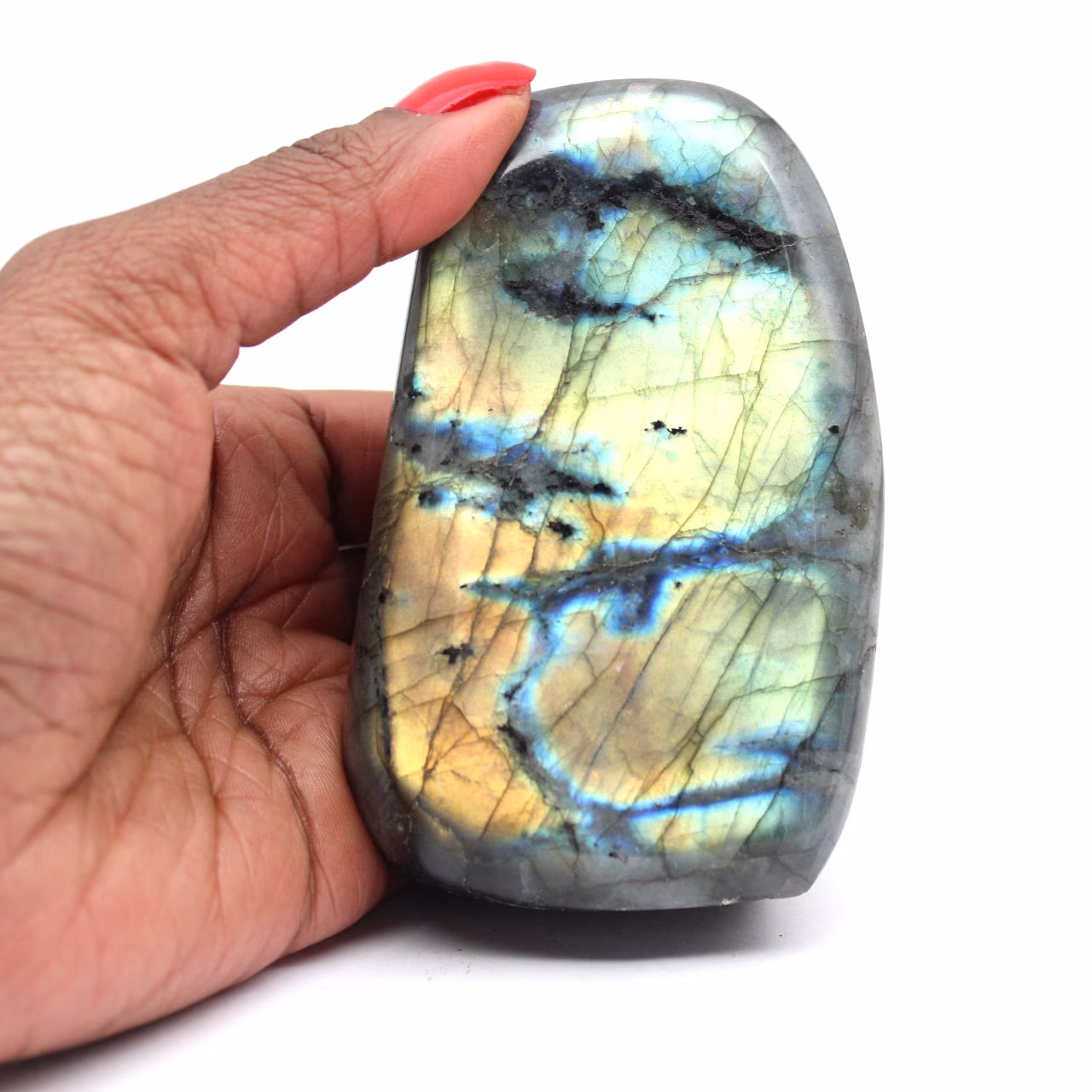 Natural polished Labradorite stone