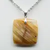 Square carnelian pendant - 1