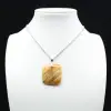 Square carnelian pendant - 2