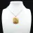 Square carnelian pendant