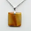 Square carnelian pendant - 1