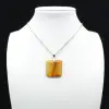 Square carnelian pendant - 2