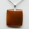 Square carnelian pendant - 1