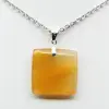 Square carnelian pendant - 1