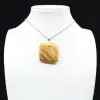 Square carnelian pendant - 0