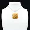 Square carnelian pendant - 2