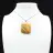 Square carnelian pendant