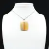 Square carnelian pendant - 0